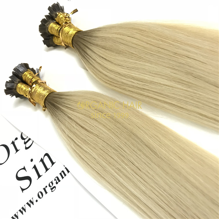Wholesale Pre-bonded flat tip hair extensions ombre color  X72